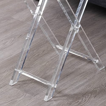 Modern LIKENOW Acrylic Folding Tray Table - Space-Saving Style