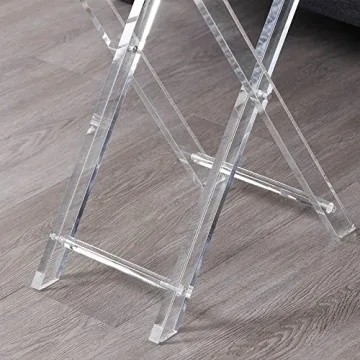 Modern LIKENOW Acrylic Folding Tray Table - Space-Saving Style