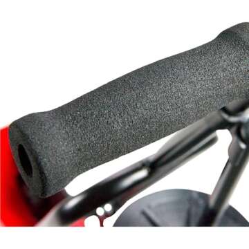 Chapin 8701B Garden Push Seeder Planter With 6 Seed Plates for up to 20 Varieties of Seeds, Zinc Plow Blade, Row Marker, Powder Coated Steel Frame, Red/Black