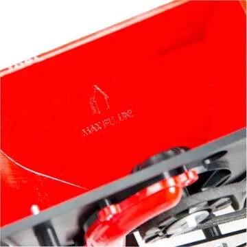 Chapin 8701B Garden Push Seeder Planter With 6 Seed Plates for up to 20 Varieties of Seeds, Zinc Plow Blade, Row Marker, Powder Coated Steel Frame, Red/Black