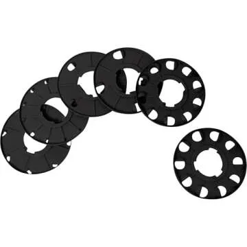 Chapin 8701B Garden Push Seeder Planter With 6 Seed Plates for up to 20 Varieties of Seeds, Zinc Plow Blade, Row Marker, Powder Coated Steel Frame, Red/Black