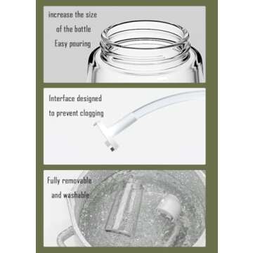 NIKKIER Oil Sprayer for Cooking,2 in 1 Olive Oil Dispenser and Oil Sprayer 470ml Olive Oil Spritzer,Oil Sprayer for Air Fryer, Salad,BBQ,Roasting-White