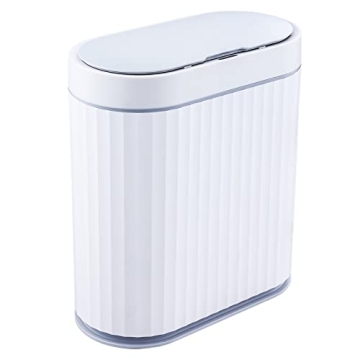 ELPHECO Bathroom Trash Can - 2.5 Gallon Motion Sensor Trash Bin, Waterproof Design, Slim & Stylish f...