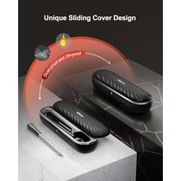 Wireless Meat Thermometer Probe Bluetooth for Smoker 500ft, Fitflavor Digital Grill Meat Thermometer Wireless for Grilling BBQ Cooking Oven, Rechargeable Batterry, IP67 Waterproof