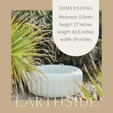 Earthside Birth Pool Comfort for Home Water Birth Kit | Doula & Midwife Approved in Marshmallow White I Portable and Easy to Set up with a Capacity for 127 Gallons