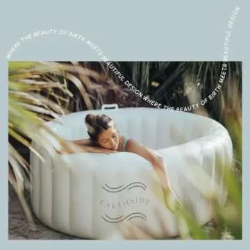 Earthside Birth Pool Comfort for Home Water Birth Kit | Doula & Midwife Approved in Marshmallow White I Portable and Easy to Set up with a Capacity for 127 Gallons