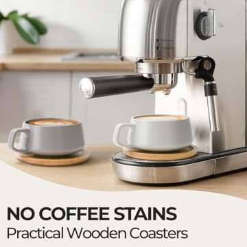 MIAMIO Ceramic Tea Cups – Perfect for Coffee Lovers