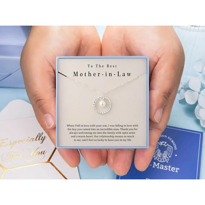 Mother in Law Necklace - Sterling Silver Holiday Gift