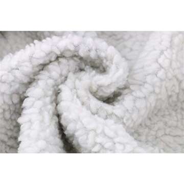 JiangWu Womens Fashion Horn Button Fleece Thicken Coat with Hood Winter Warm Jacket (Medium, Light-gray)