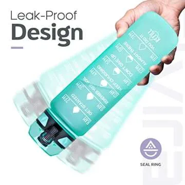 Elvira 32oz Motivational Water Bottle for Daily Hydration