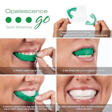 Opalescence Go 10% - Prefilled Teeth Whitening Trays Kit (10 Treatments) - 10% Hydrogen Peroxide - M...