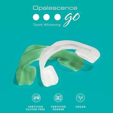 Opalescence Go 10% - Prefilled Teeth Whitening Trays Kit (10 Treatments) - 10% Hydrogen Peroxide - Mint Made by Ultradent Products. Go Teeth Whitening Kit -Mint- GO10-5193-1