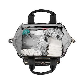 Skip Hop Diaper Bag Backpack with Spacious Design and Stroller Straps