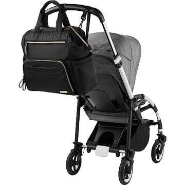 Skip Hop Diaper Bag Backpack with Spacious Design and Stroller Straps
