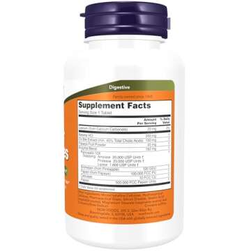 NOW Foods Super Enzymes | Digestive Support with Bromelain & More - 90 Tablets