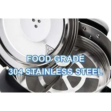 SYBO SR-CP-50B Commercial Grade Stainless Steel Percolate Coffee Maker Hot Water Urn for Catering, 50-Cup 8 L, Metallic