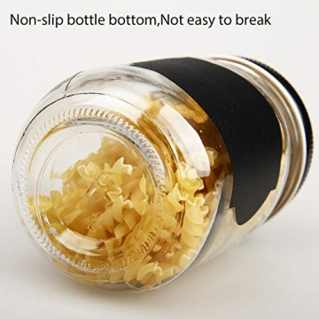 QAPPDA Mason Jars 12 oz Set for Canning & Kitchen Storage