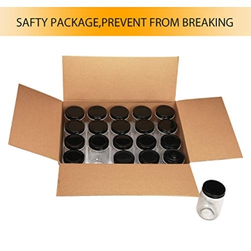 QAPPDA Mason Jars 12 oz Set for Canning & Kitchen Storage