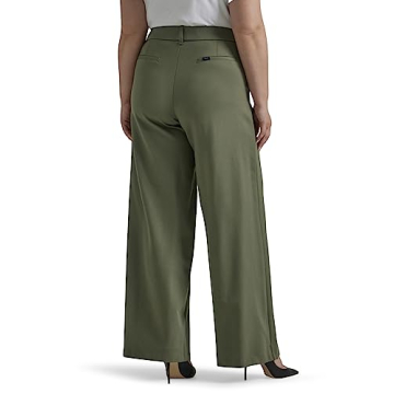 Lee Women's Ultra Lux Wide Leg Pants - Olive Grove Comfort