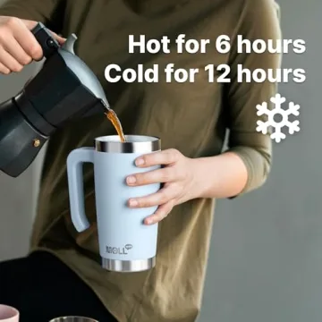 Mollcity Kids Insulated Tumbler with Handle 20 oz Reusable Cup