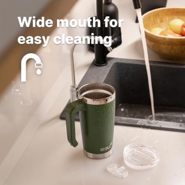 Mollcity Kids Insulated Tumbler with Handle 20 oz Reusable Cup