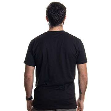 Ann Arbor T-shirt Co. Paw Print Line Art | Artistic Illustration Nature Men WomenDog Cat Cool T-Shirt - Medium - Black