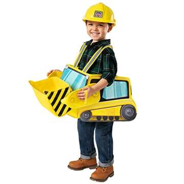 Spirit Halloween Ride-Along Bulldozer Costume | Construction Worker Cosplay | Occupation Outfit | Pi...