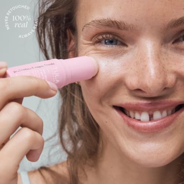 TULA Skin Care Eye Balm Rose Glow - Dark Circle Treatment, Instantly Hydrate and Brighten Undereye Area, Portable and Perfect to Use On-the-go, 0.35 oz.