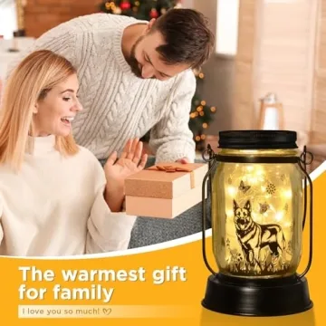 German Shepherd Solar Lantern for Dog Lovers and Gifts