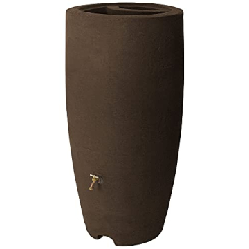Algreen Athena Rain Barrel 80 Gallon Stylish Garden Accessories