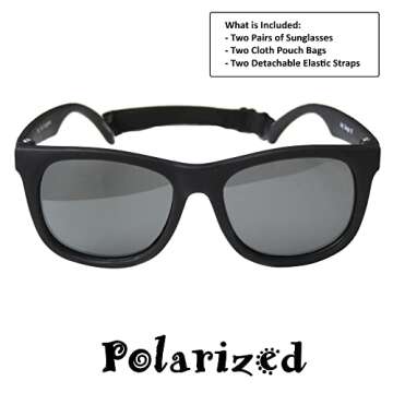 Stylish Vintage Baby Sunglasses with UV Protection 2 Pack