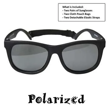 Stylish Vintage Baby Sunglasses with UV Protection 2 Pack