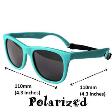 Stylish Vintage Baby Sunglasses with UV Protection 2 Pack