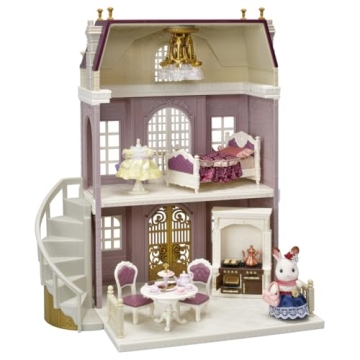 Calico Critters Elegant Town Manor Gift Set - 2-Story Playhouse with Accessories