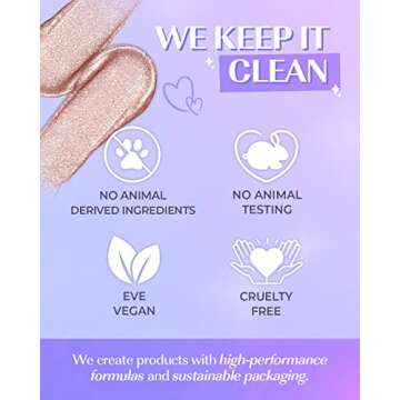 AMTS webtoon True Beauty Makeup liquid glitter eyeshadow, vegan korean eye glitter, shimmer eyeshadow highlighter, kbeauty, kdrama #01 Rich