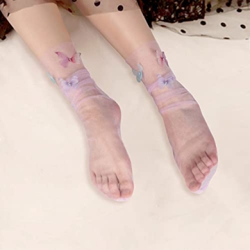 Benefeet Sox Womens Elegant Sheer Mesh Slouch Socks