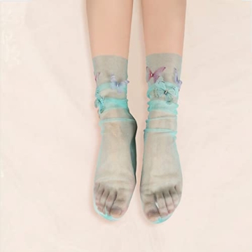 Benefeet Sox Womens Elegant Sheer Mesh Slouch Socks