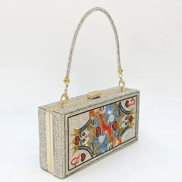 Elegant Pearl&She Diamond Evening Handbag Purse
