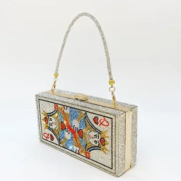 Elegant Pearl&She Diamond Evening Handbag Purse