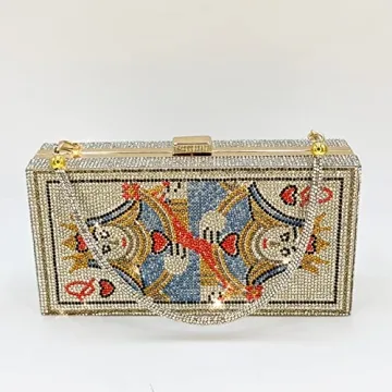 Elegant Pearl&She Diamond Evening Handbag Purse