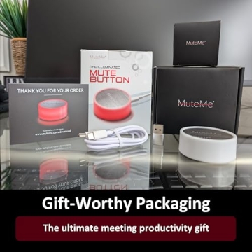 MuteMe - Illuminated Mute Button for Zoom, Teams, WebEx