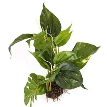 CNZ® Aquarium Fish Tank Green Lifelike Underwater Plastic Plant Aquatic Water Grass Decor (Large, 1...