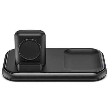 KELEKINA Dual Wireless Charger for Apple Watch and AirPods, iWatch Charger Stand, Magnetic Charging ...