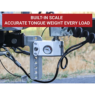 Weigh Safe Adjustable Trailer Hitch with Built-in Scale