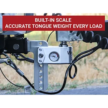 Weigh Safe Adjustable Trailer Hitch with Built-in Scale