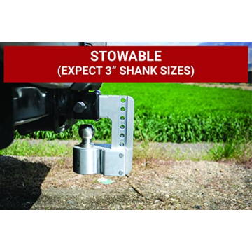 Weigh Safe Adjustable Trailer Hitch with Built-in Scale