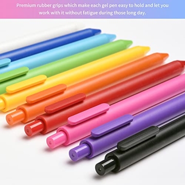 Retractable Gel Pens 20 Assorted Colors for Creativity