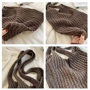 Aesthetic Hobo Bag Cottagecore Aesthetic Tote Bag Fairy Grunge Hobo Bags Cottagecore Bag Fairycore Hobo Bag (Beige) One Size