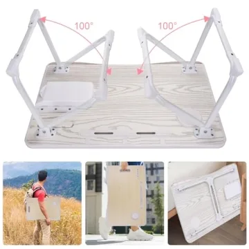 Foldable Laptop Bed Table - USB Charge & Durable Design