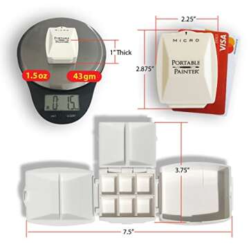 Micro Portable Watercolor Palette for Artists on the Go